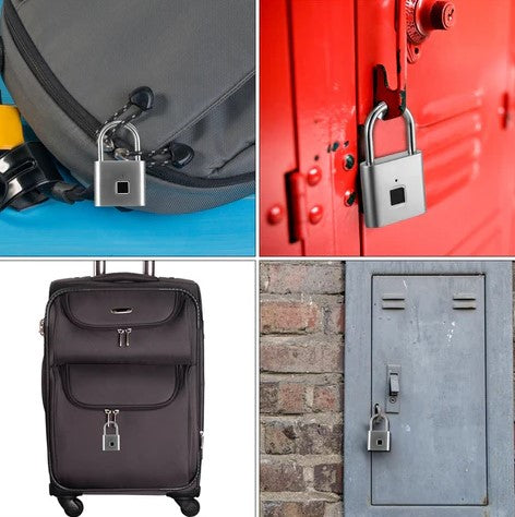 Smart Fingerprint Padlock – USB Rechargeable Keyless Biometric Security Lock