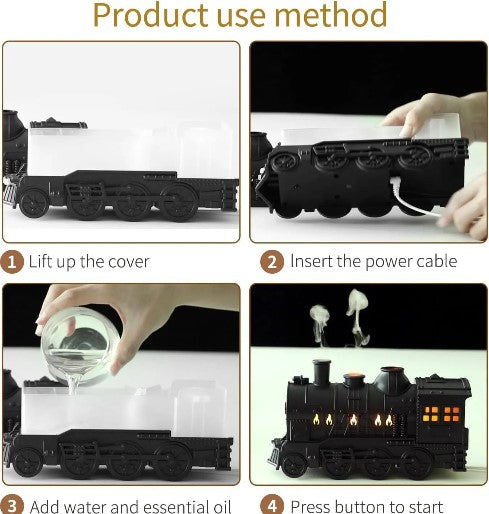 Special Train Edition Humidifier – USB Air Humidifier & Aroma Diffuser with LED Night Light