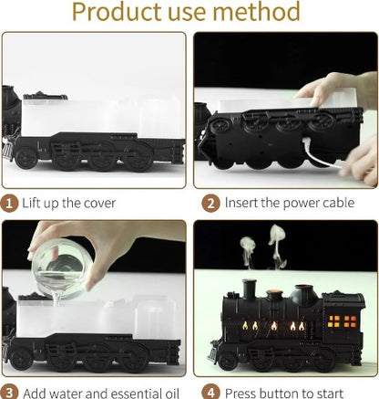 Special Train Edition Humidifier – USB Air Humidifier & Aroma Diffuser with LED Night Light