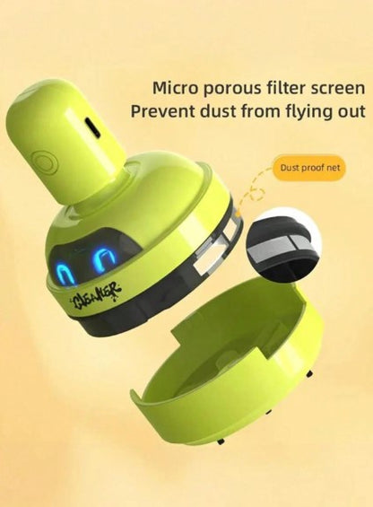 Rechargeable Mini Desk Vacuum Cleaner – Portable USB Electric Dust Cleaner for Keyboard, Office Desk & Home