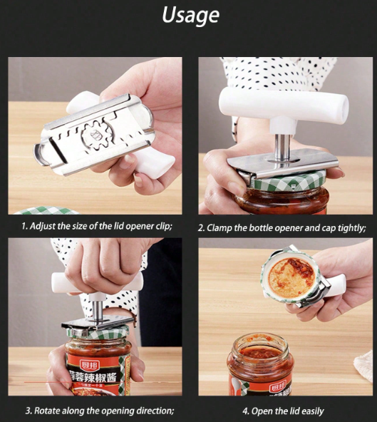 EasyGrip Stainless Steel Jar Opener