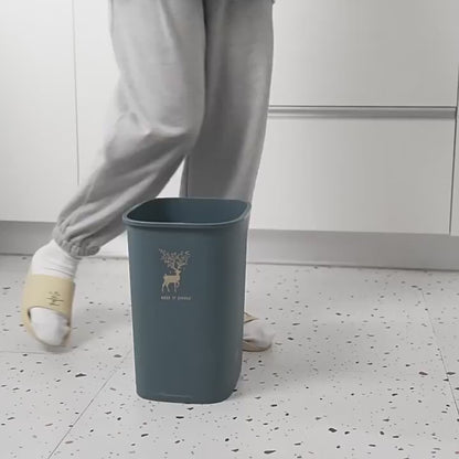 Wall-Mounted Kitchen Trash Bin with Lid